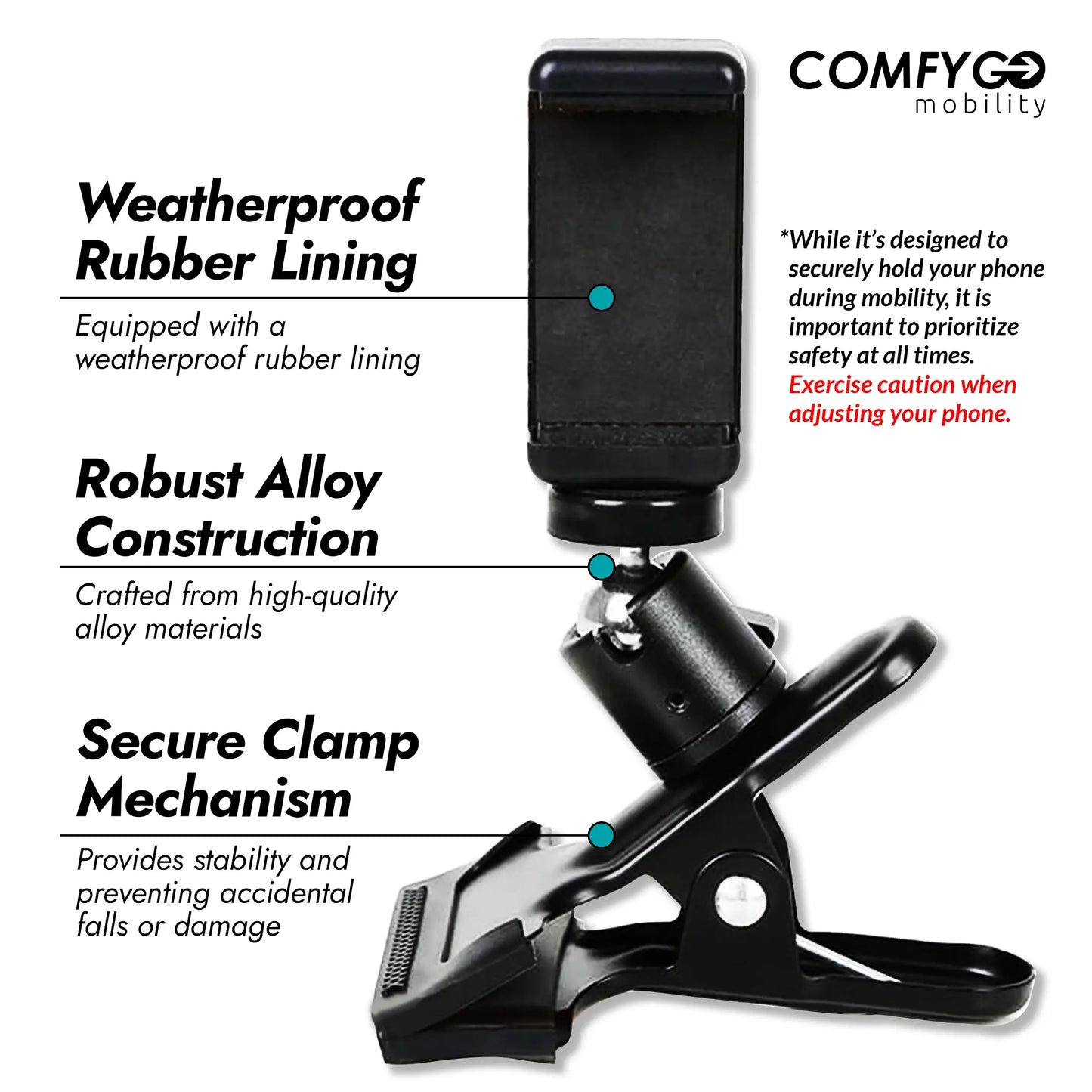 Light Gray ComfyGO Universal Phone Holder