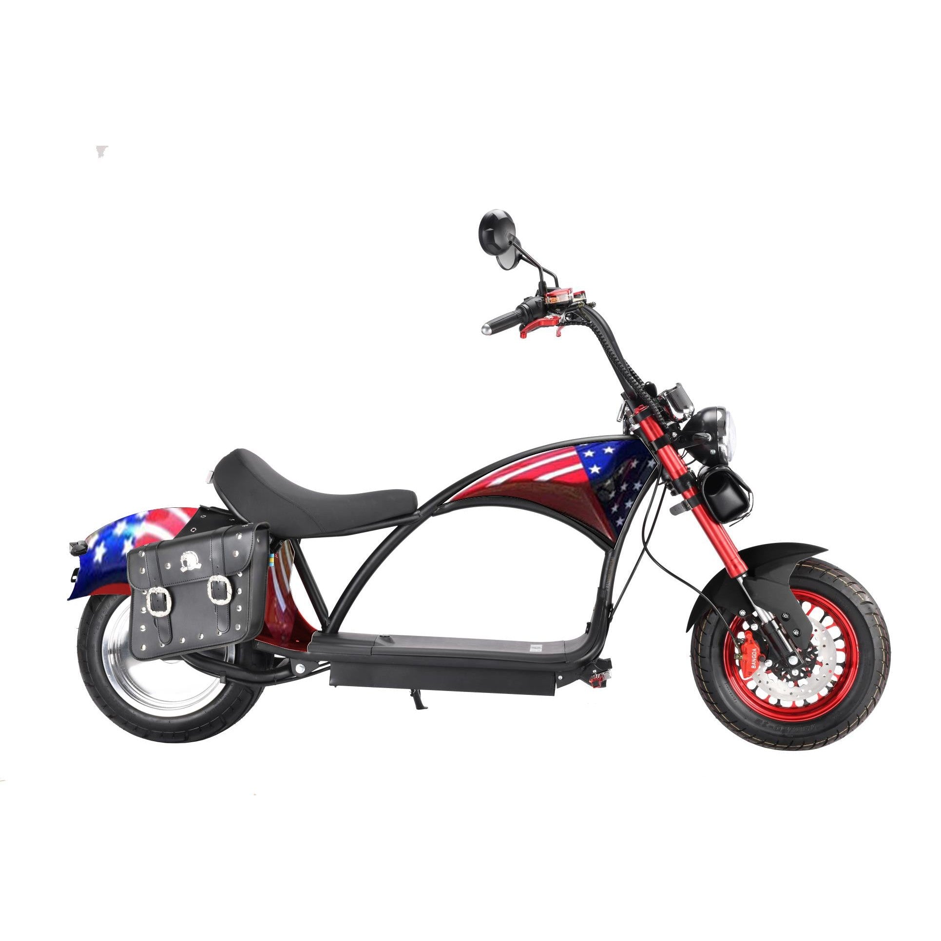 Dark Slate Gray SoverSky M3 60V Electric Chopper Scooter