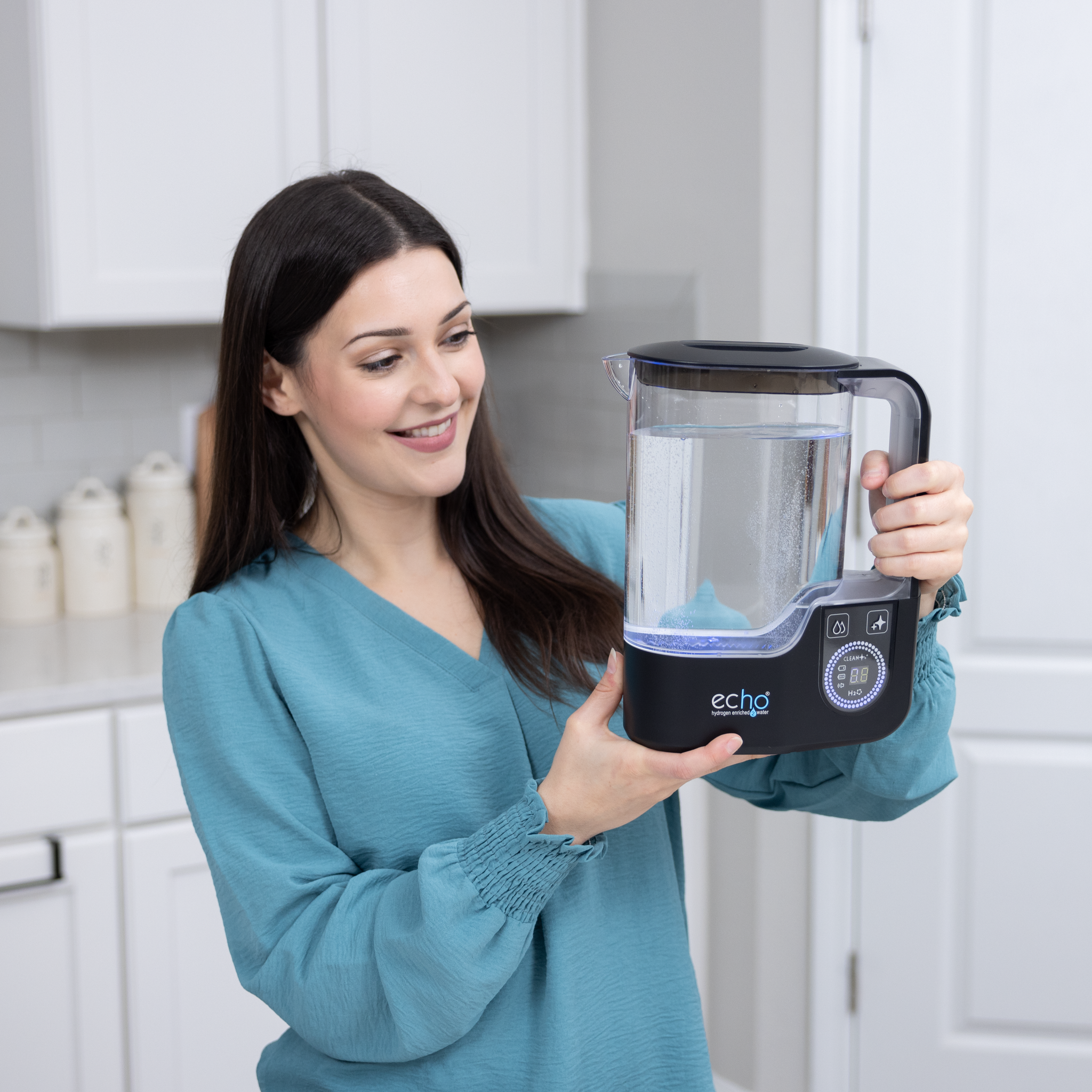 Light Gray Hydrogen Water Pitcher