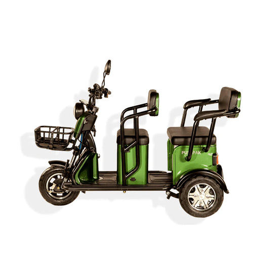 White Smoke Pushpak 3500 2-Person Electric Trike Recreational Scooter