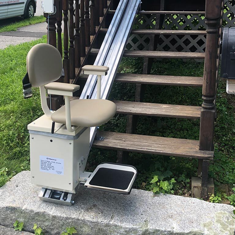 Dark Slate Gray AmeriGlide Outdoor Deluxe Stair Lift