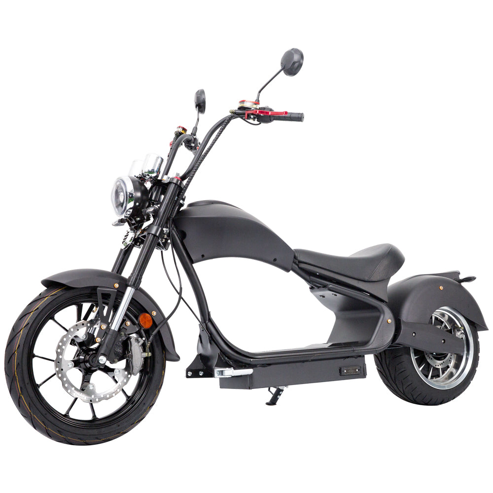 Dark Slate Gray SoverSky MH3 Chopper Motor Scooter