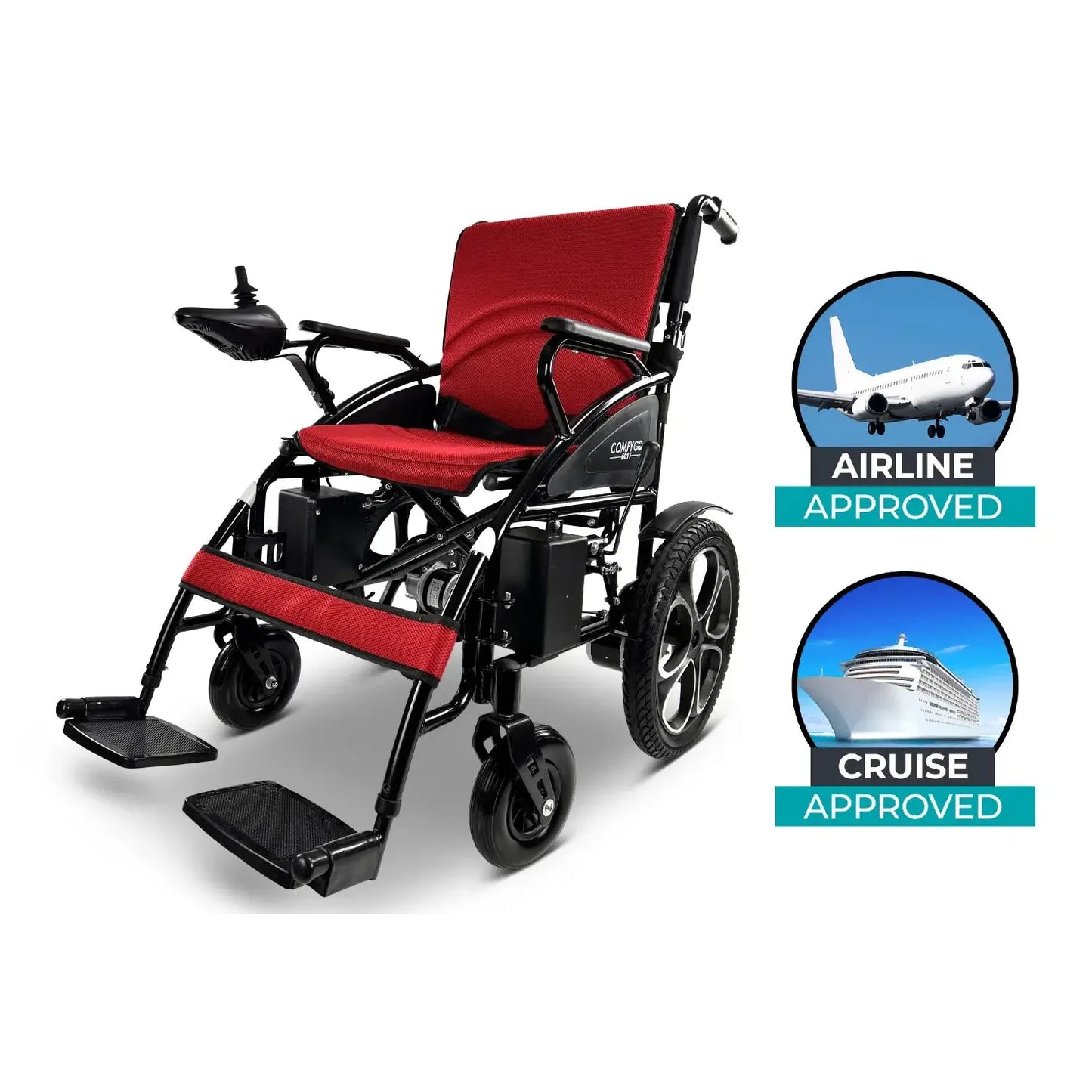 Gray ComfyGO 6011 Electric Wheelchair