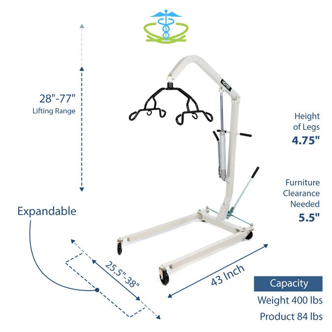 Lavender Joerns Hoyer® Deluxe Hydraulic Patient Lift