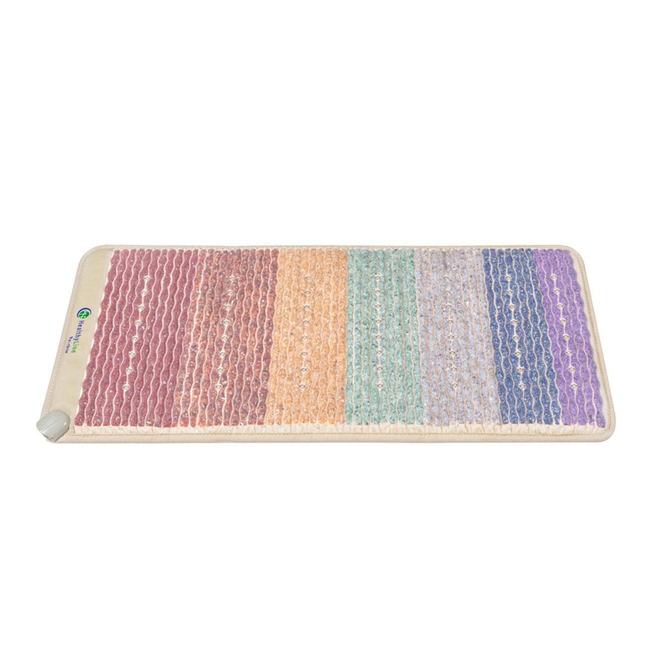 Gray HealthyLine 5024 Rainbow Chakra Healing Mat - Photon PEMF Inframat Pro with Gemstone Therapy