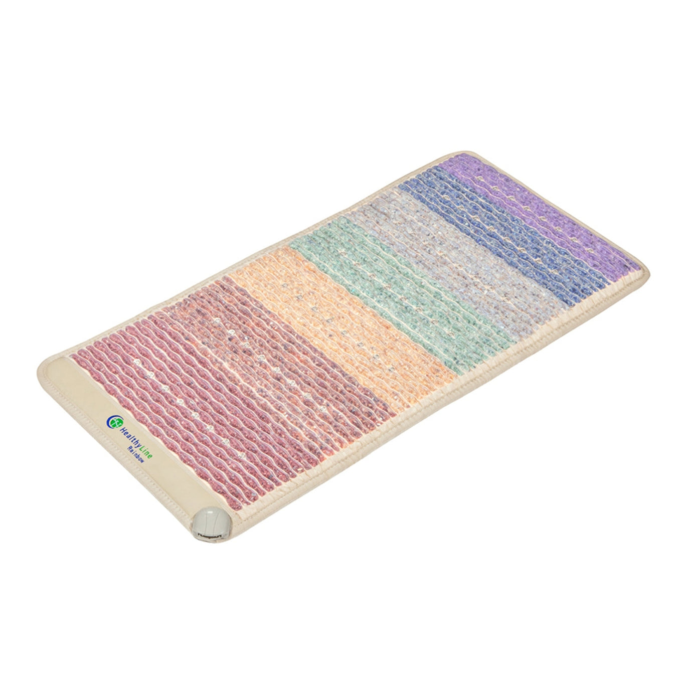 Gray HealthyLine 5024 Rainbow Chakra Healing Mat - Photon PEMF Inframat Pro with Gemstone Therapy