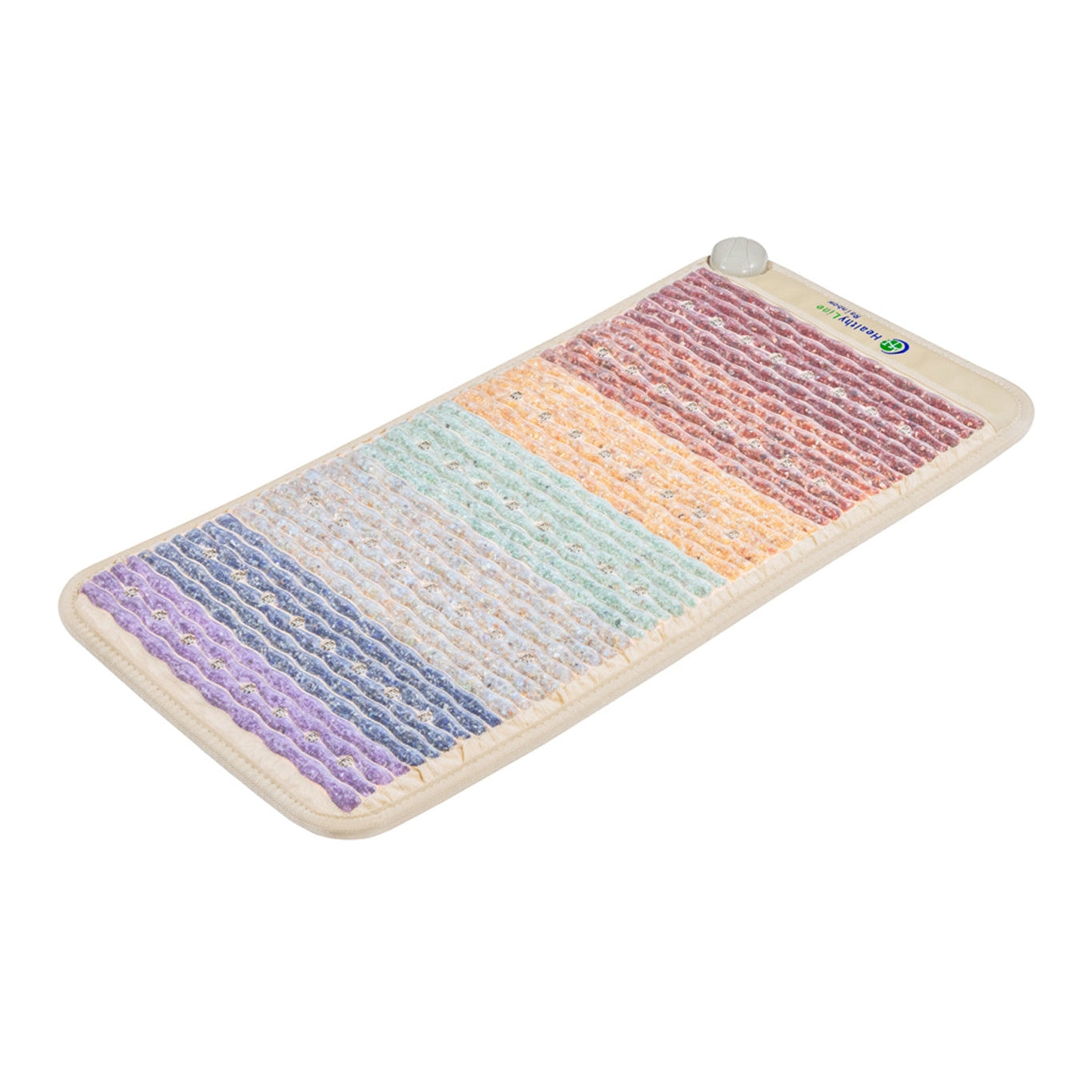 Light Gray HealthyLine Rainbow Chakra Mat Small 4020 Firm - Photon PEMF Inframat Pro 3rd Edition