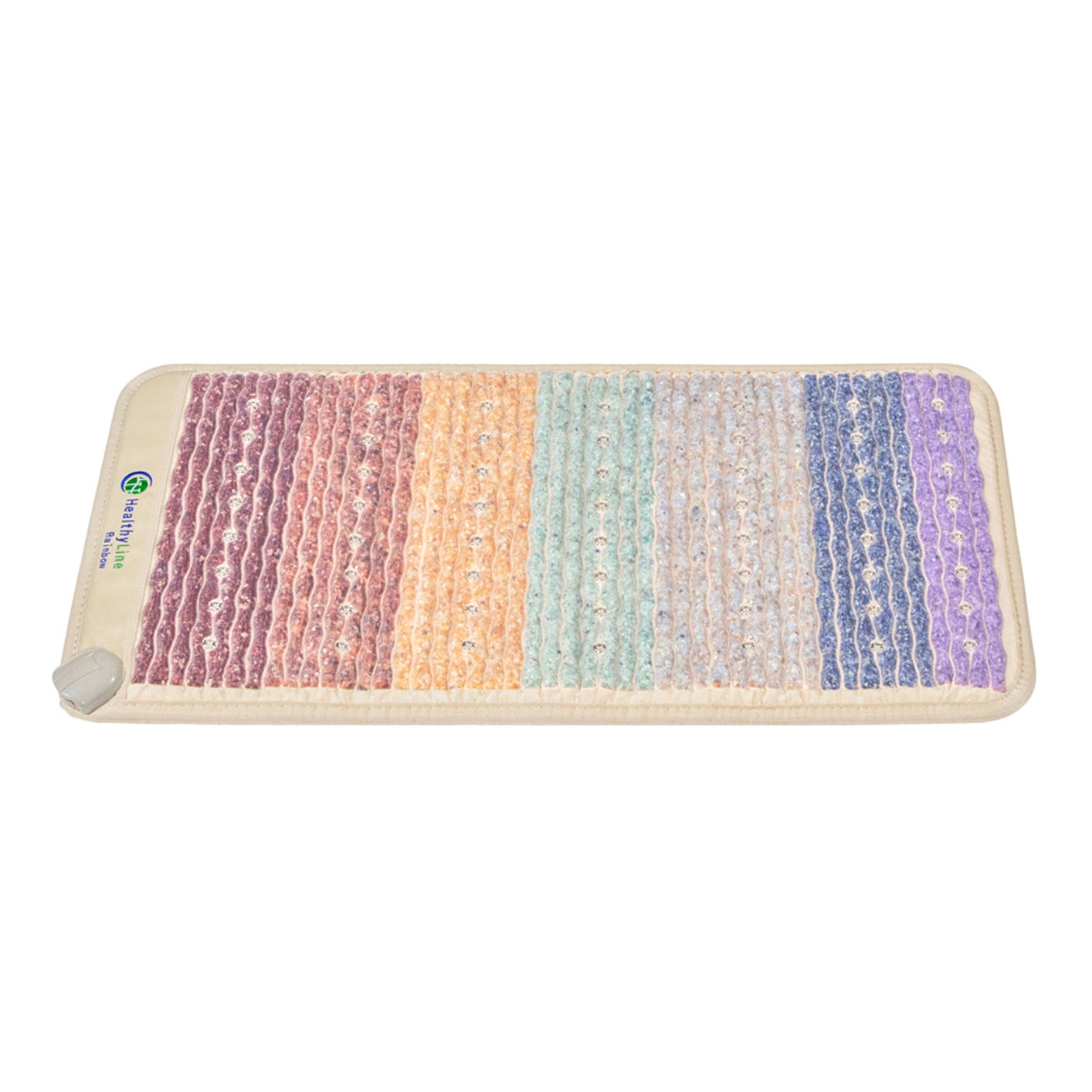 Gray HealthyLine Rainbow Chakra Mat Small 4020 Firm - Photon PEMF Inframat Pro 3rd Edition