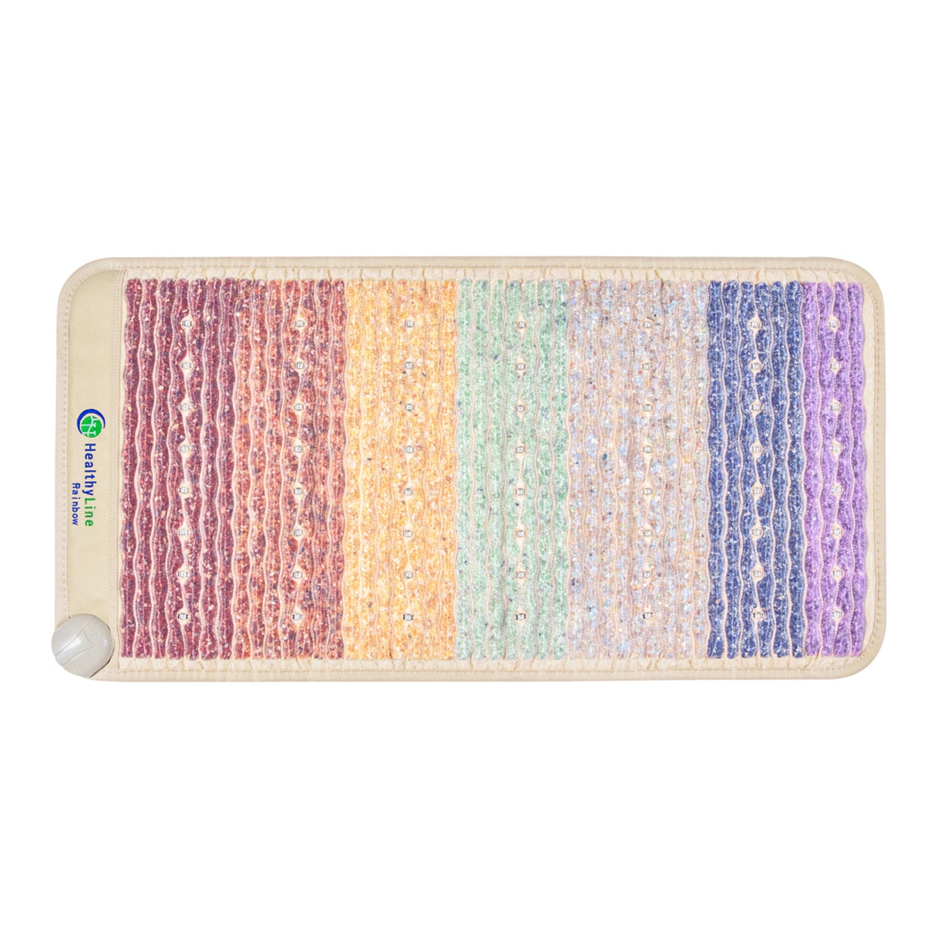 Light Gray HealthyLine Rainbow Chakra Mat Small 4020 Firm - Photon PEMF Inframat Pro 3rd Edition