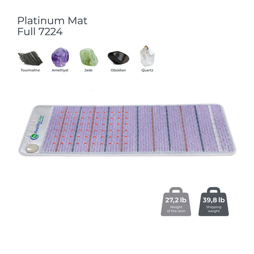 Gray HealthyLine Advanced Photon PEMF Therapy Mat 72"x24" – Full Spectrum Relaxation and Relief