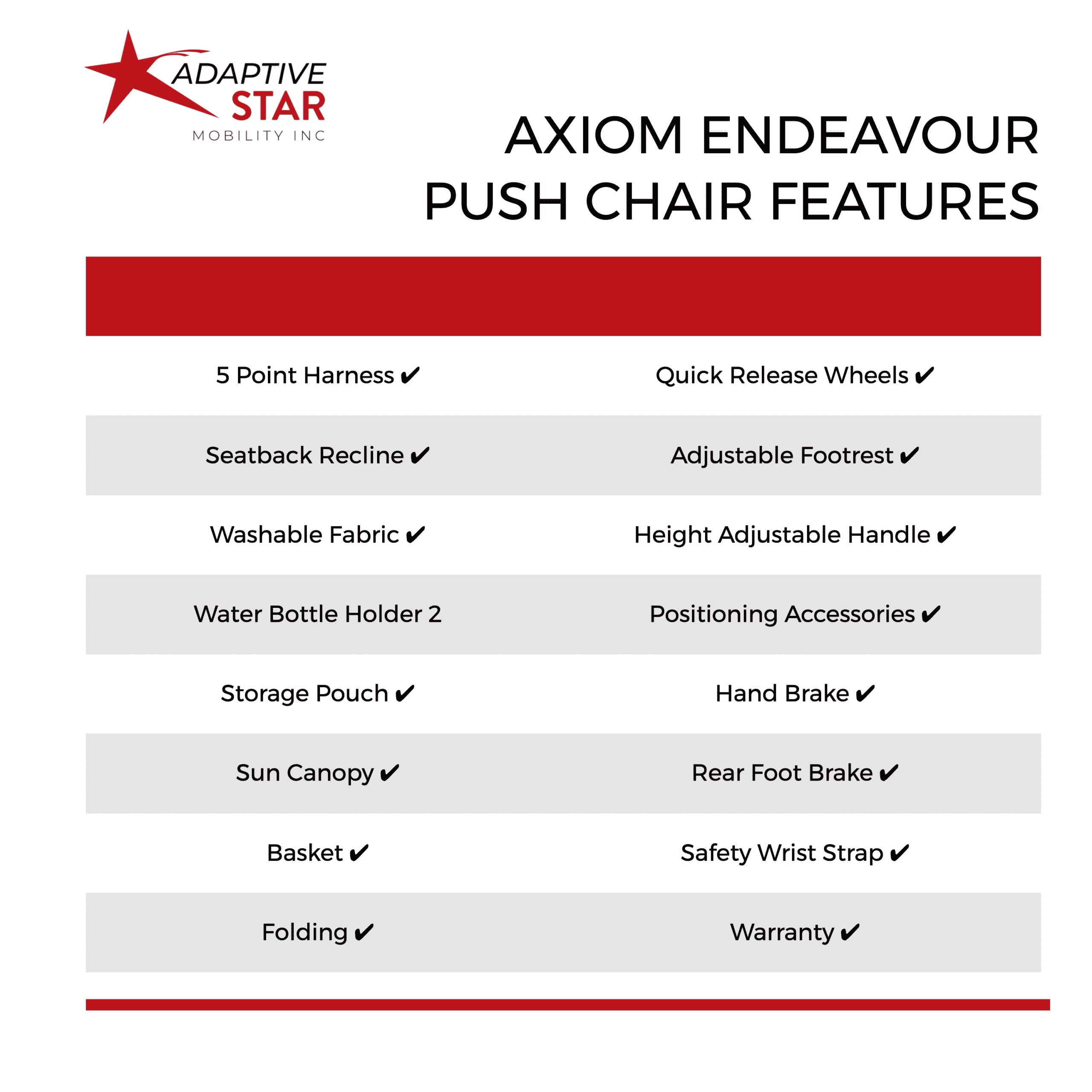 Lavender Adaptive Star Axiom Endeavour Push Chair