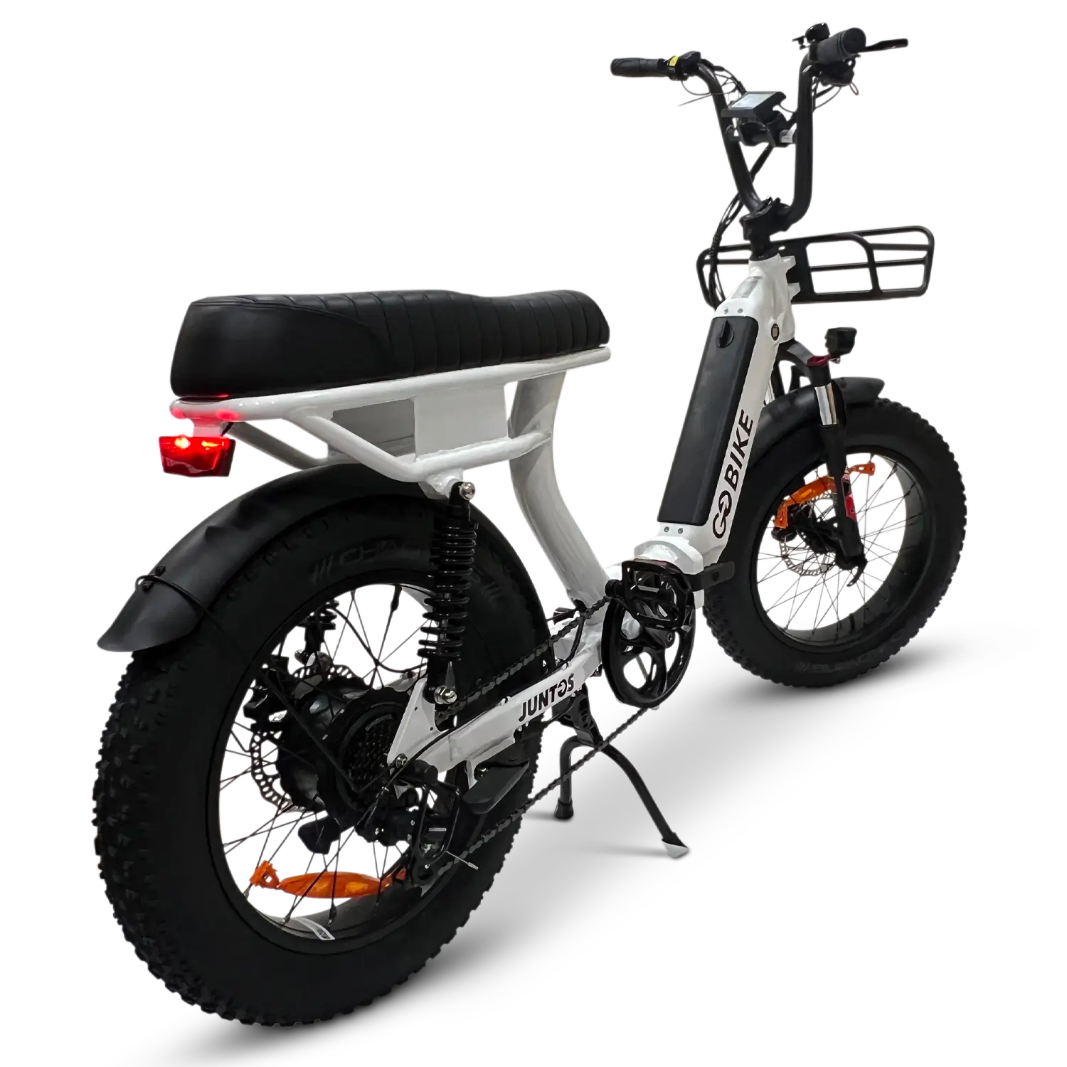 Black JUNTOS Foldable Step - Through Foldable Lightweight 750W Electric Bike