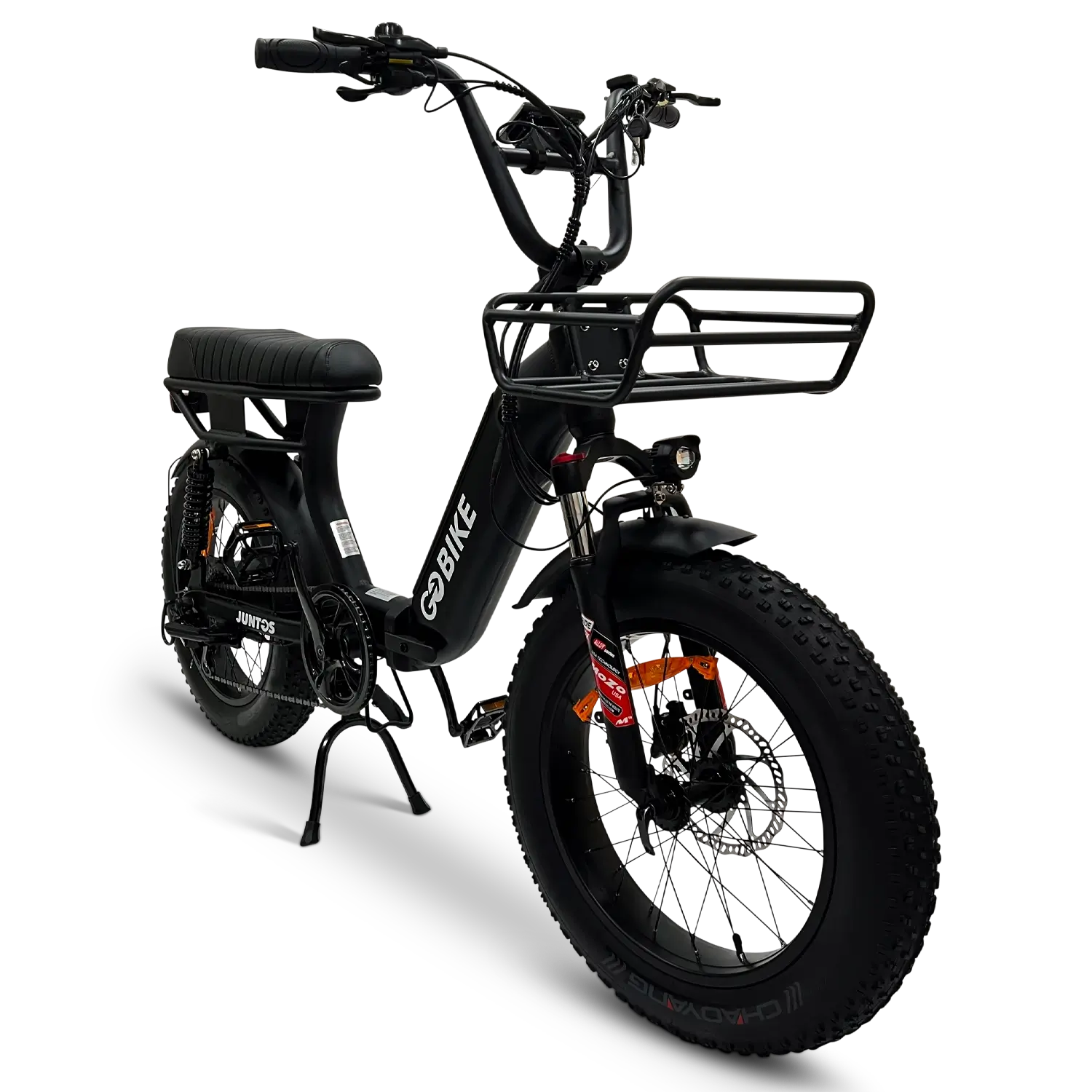 Black JUNTOS Foldable Step - Through Foldable Lightweight 750W Electric Bike