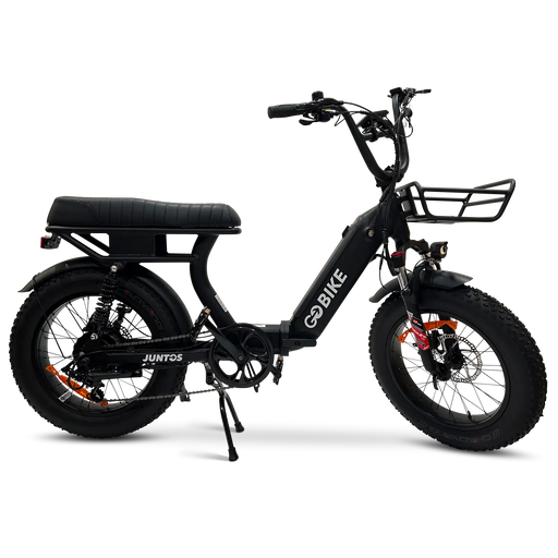 Black JUNTOS Foldable Step - Through Foldable Lightweight 750W Electric Bike