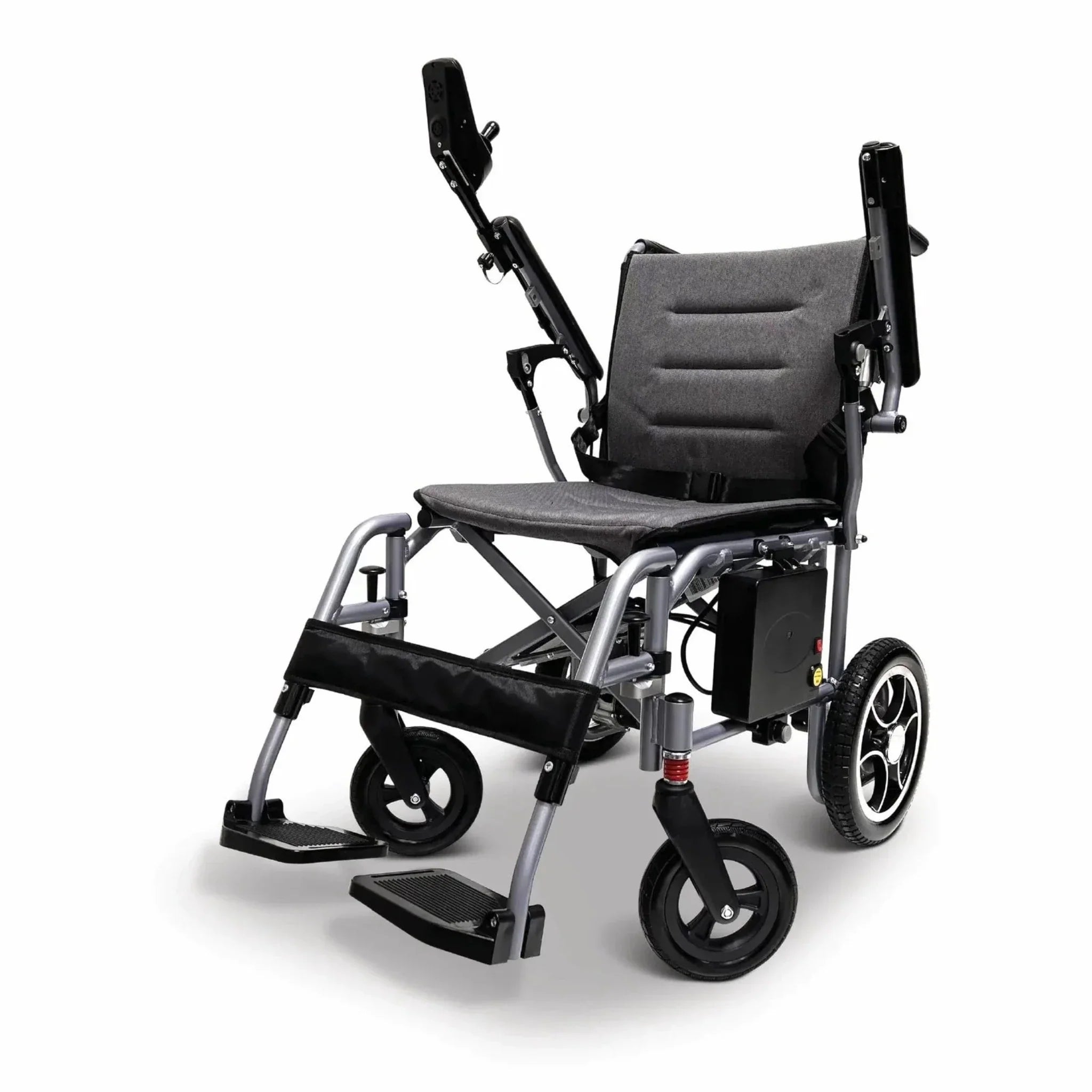 Light Gray ComfyGO X-7 Lightweight Foldable Electric Wheelchair