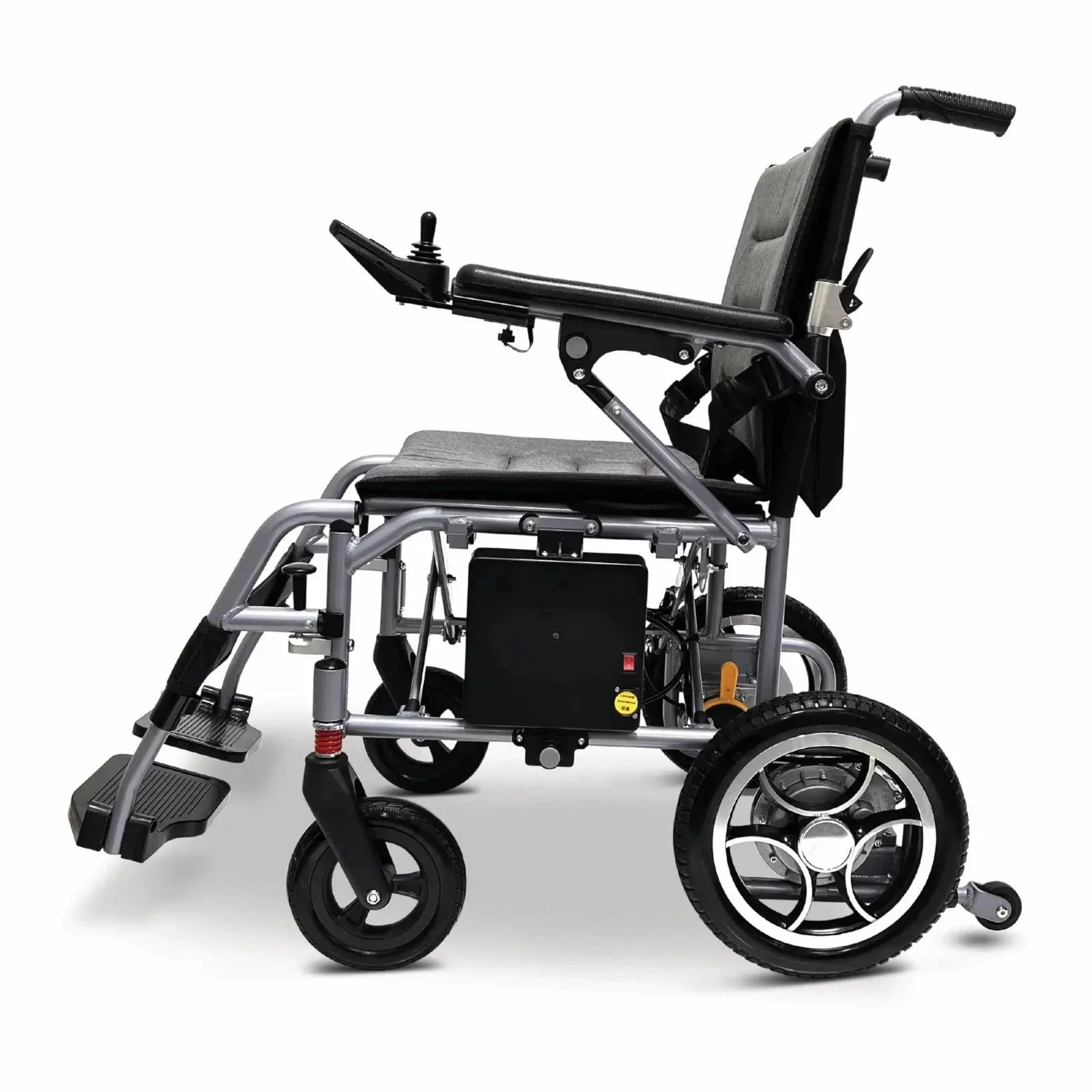 Light Gray ComfyGO X-7 Lightweight Foldable Electric Wheelchair