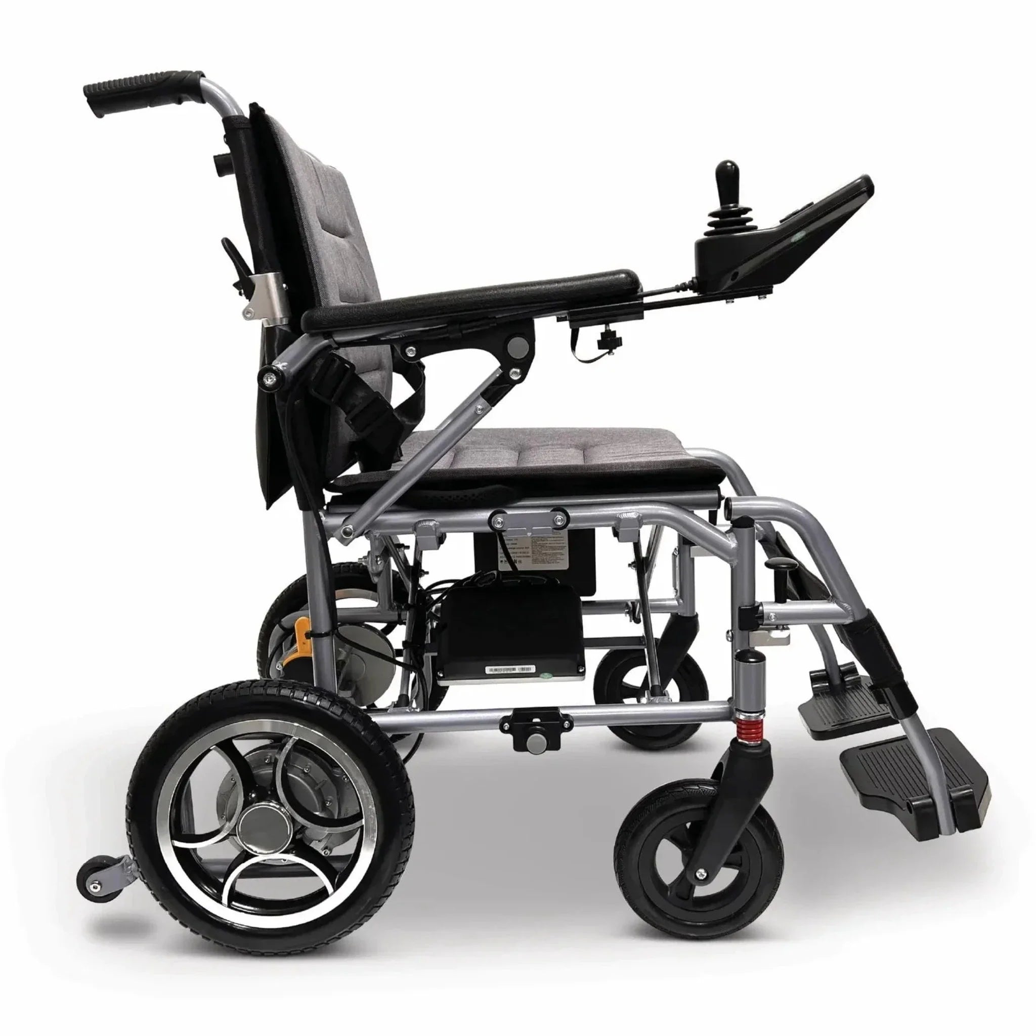 Light Gray ComfyGO X-7 Lightweight Foldable Electric Wheelchair