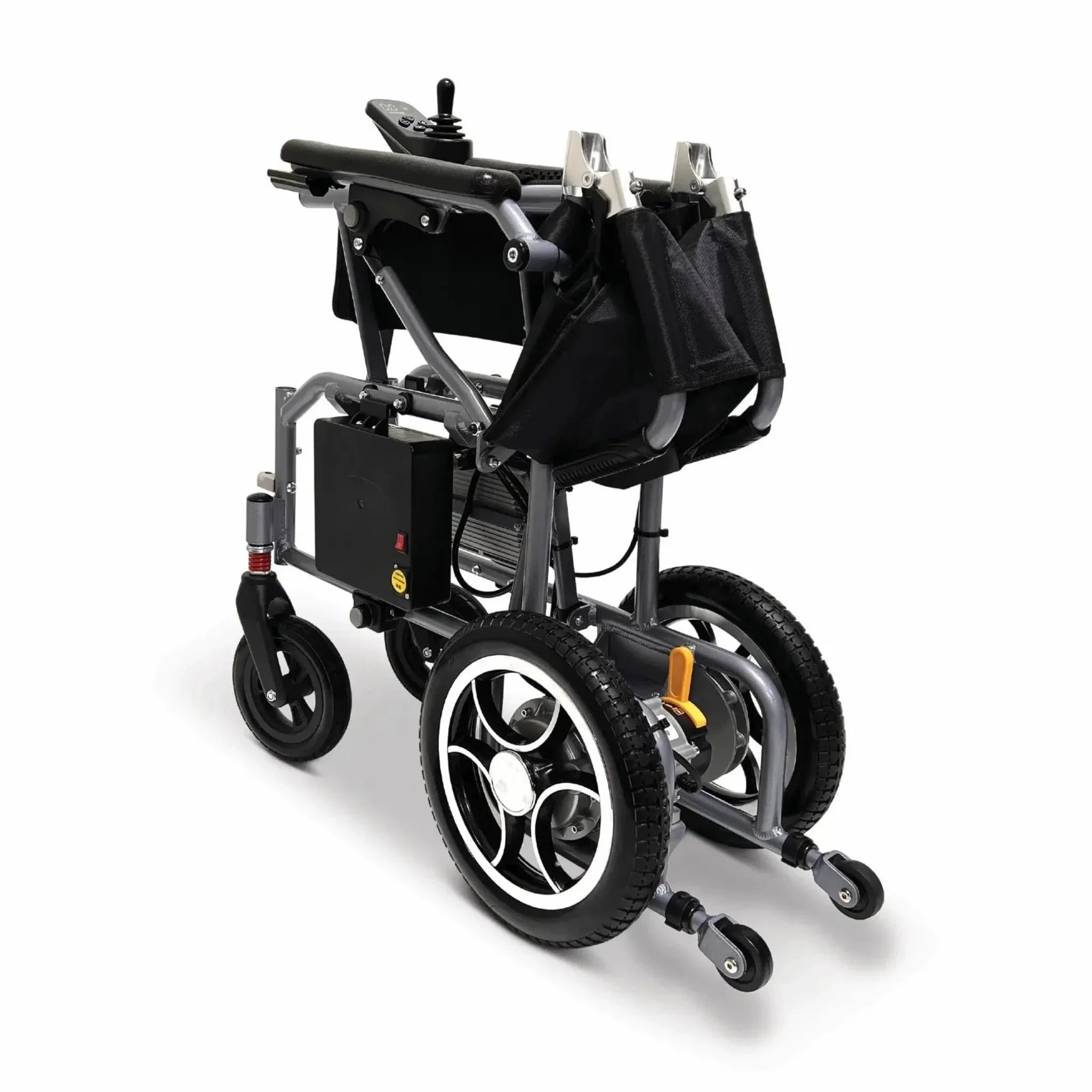 Light Gray ComfyGO X-7 Lightweight Foldable Electric Wheelchair