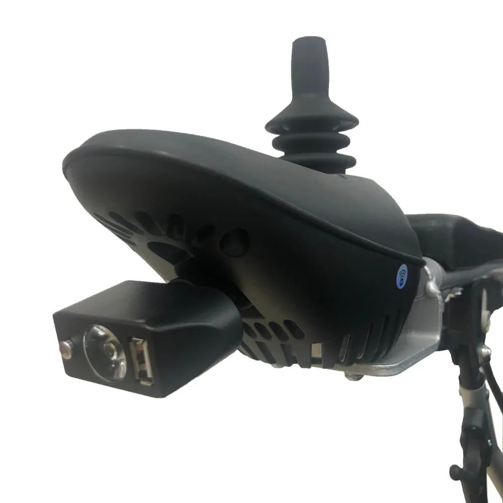 Dark Slate Gray ComfyGO Headlight And USB Connector For Electric Wheelchairs