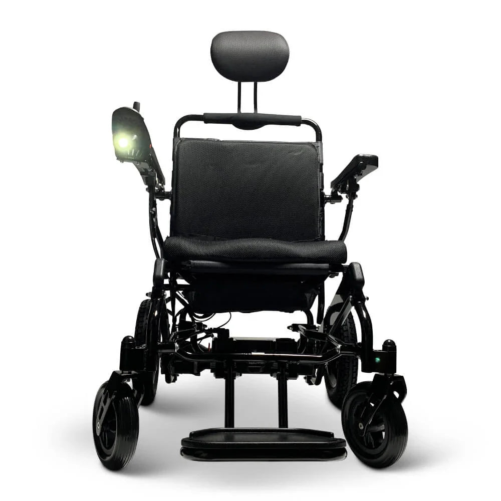 Black ComfyGO Headlight And USB Connector For Electric Wheelchairs