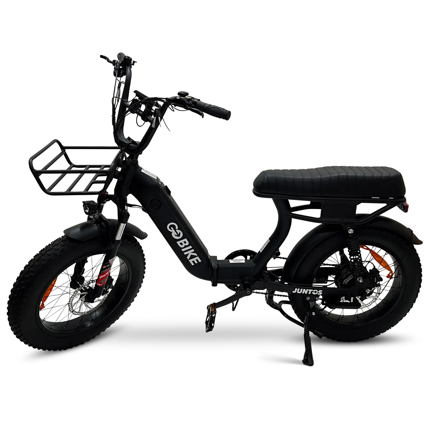 Black JUNTOS Foldable Step - Through Foldable Lightweight 750W Electric Bike