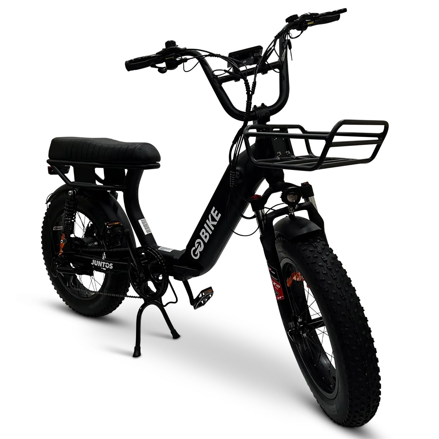 Black JUNTOS Foldable Step - Through Foldable Lightweight 750W Electric Bike