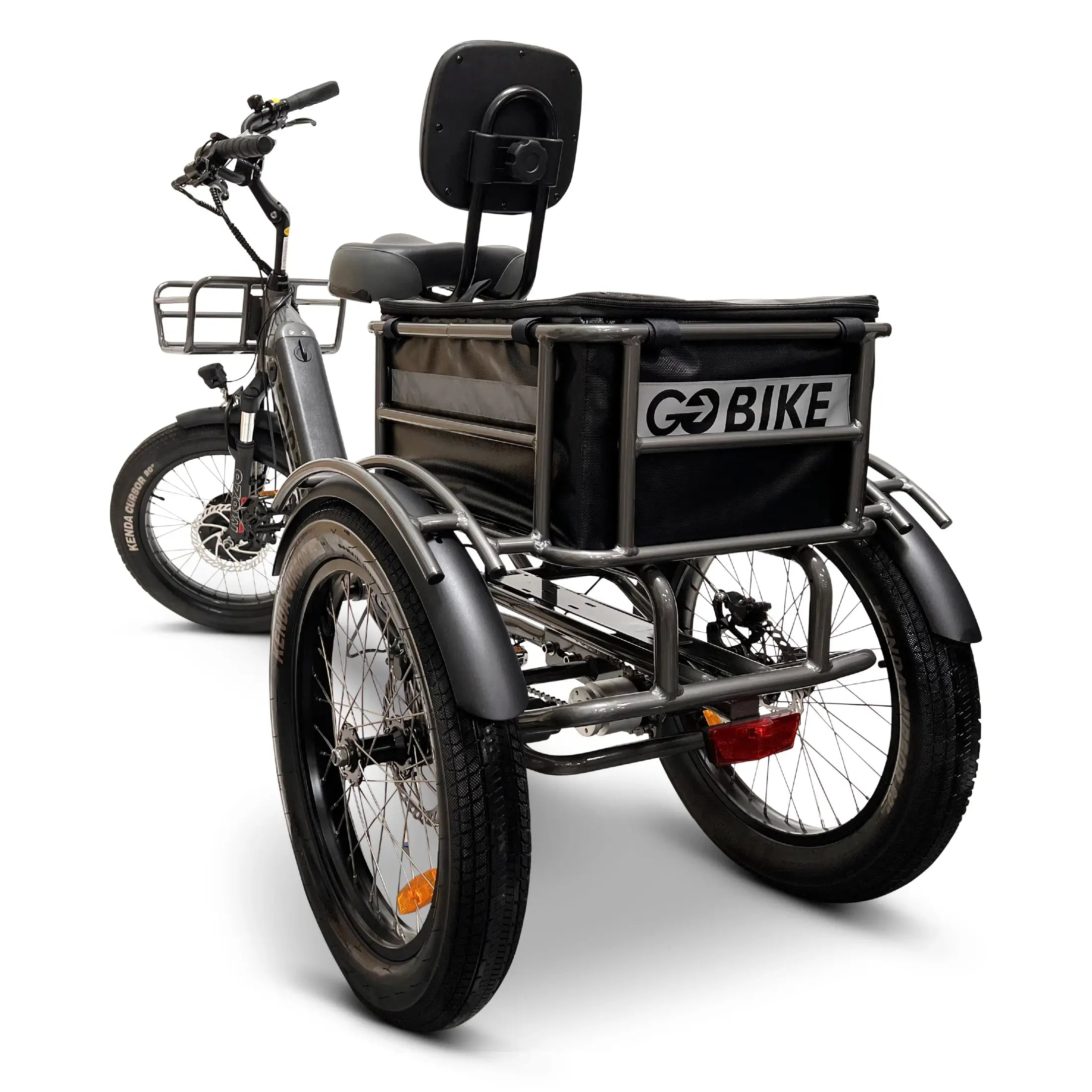 Light Gray FORZA Compact Foldable Electric Tricycle