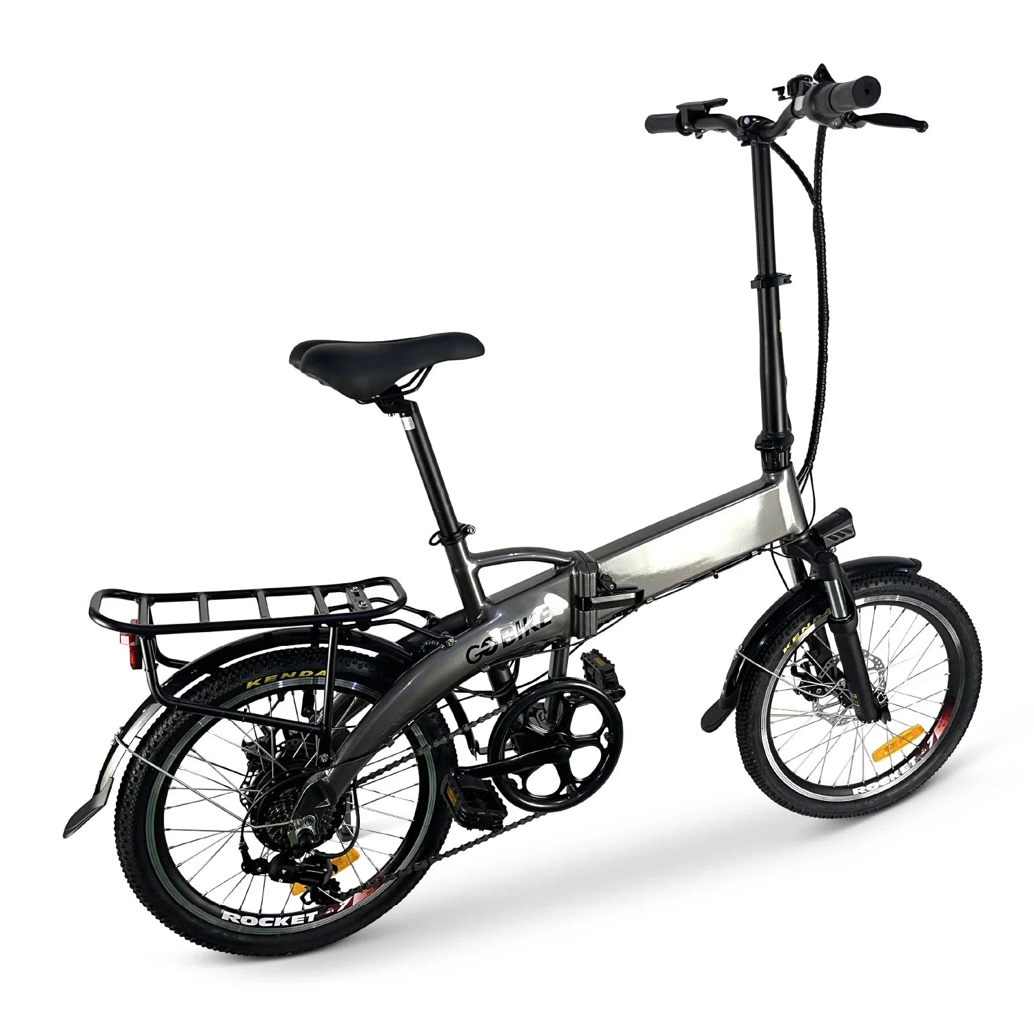 Light Gray FUTURO Foldable Lightweight Electric Bike