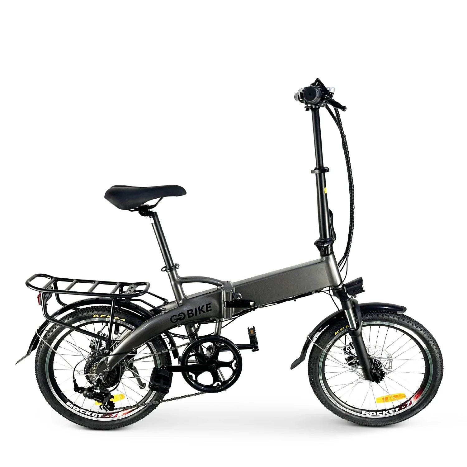 Beige FUTURO Foldable Lightweight Electric Bike