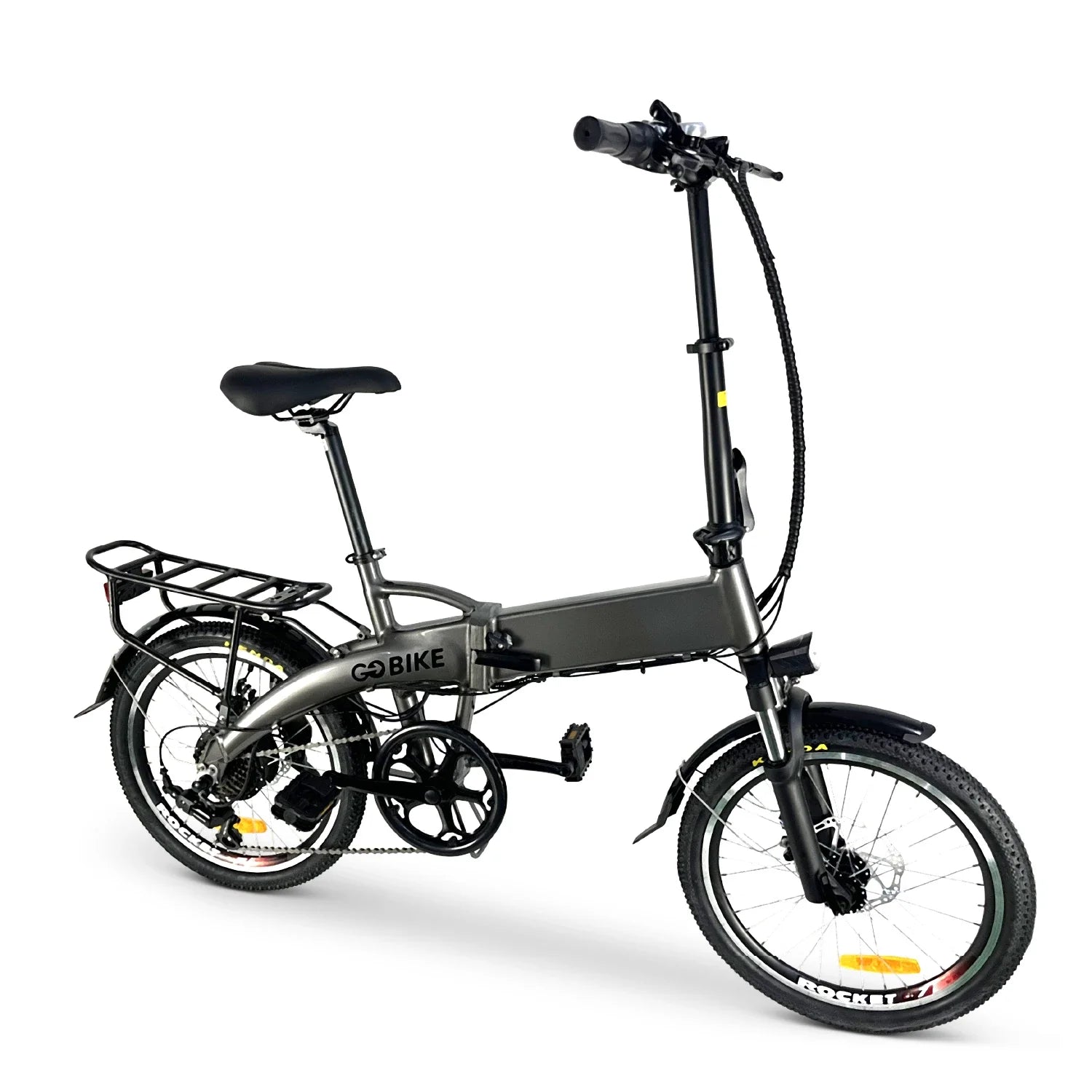 Beige FUTURO Foldable Lightweight Electric Bike