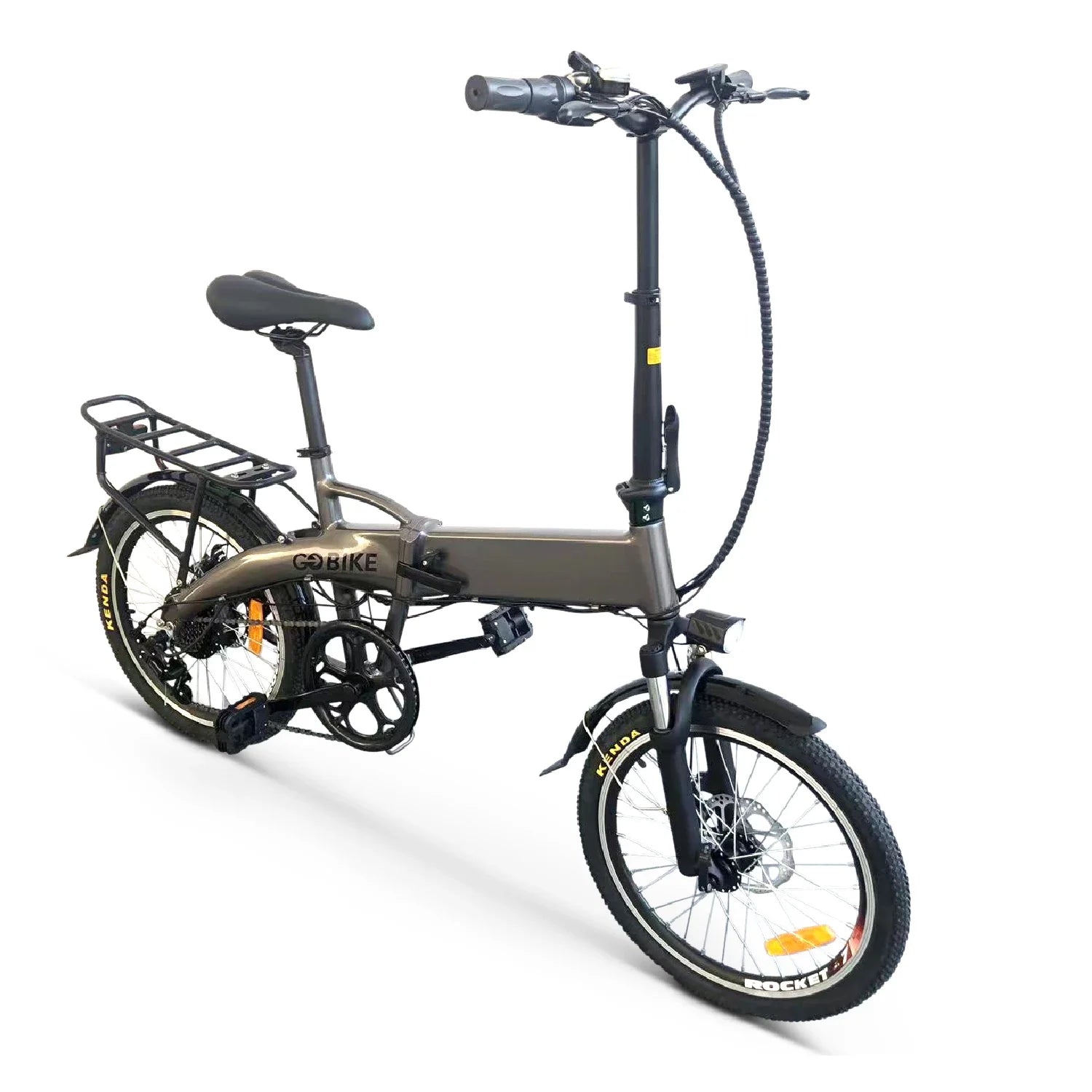 Beige FUTURO Foldable Lightweight Electric Bike