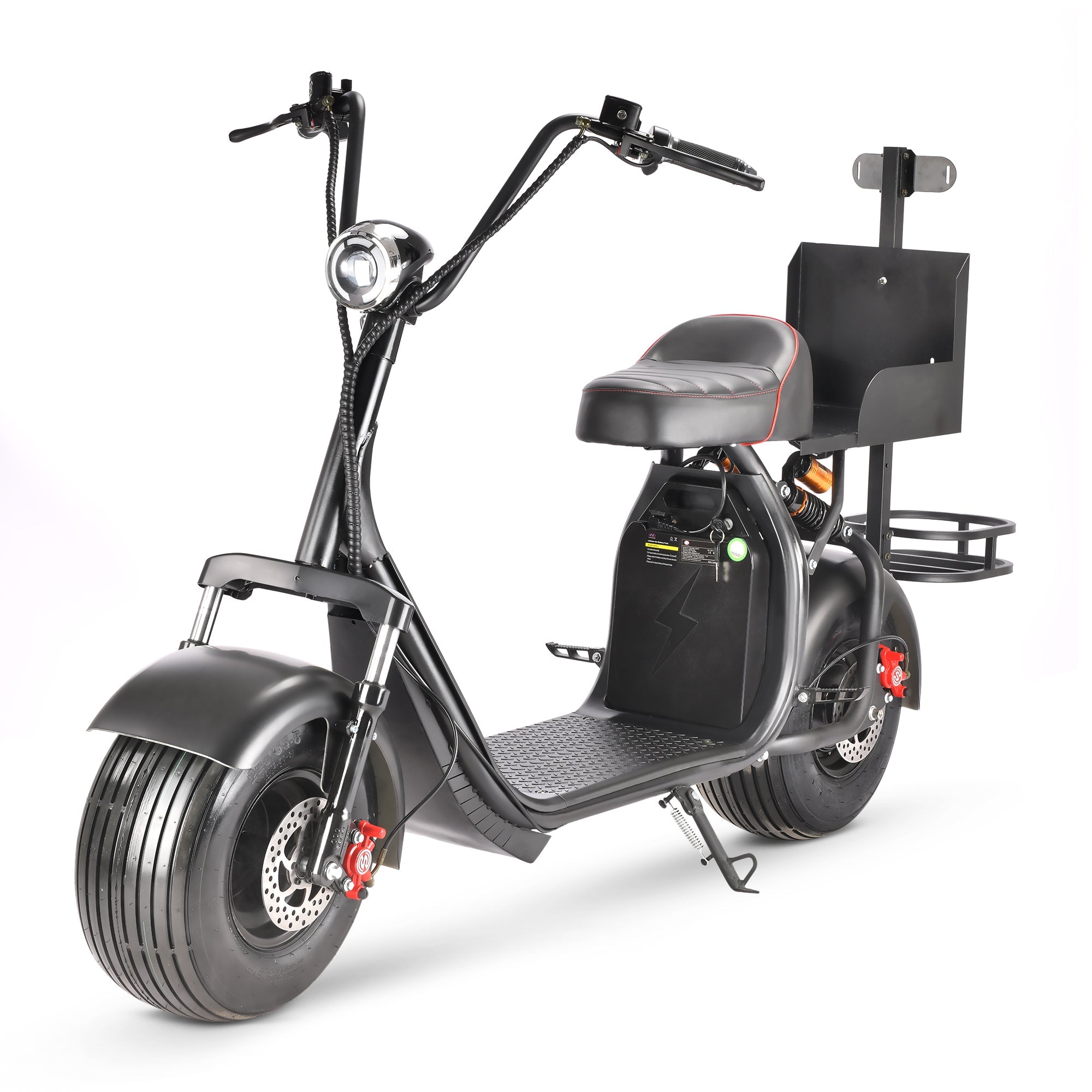 Dark Slate Gray SoverSky X7 Fat Tire Two Wheel Golf Scooter