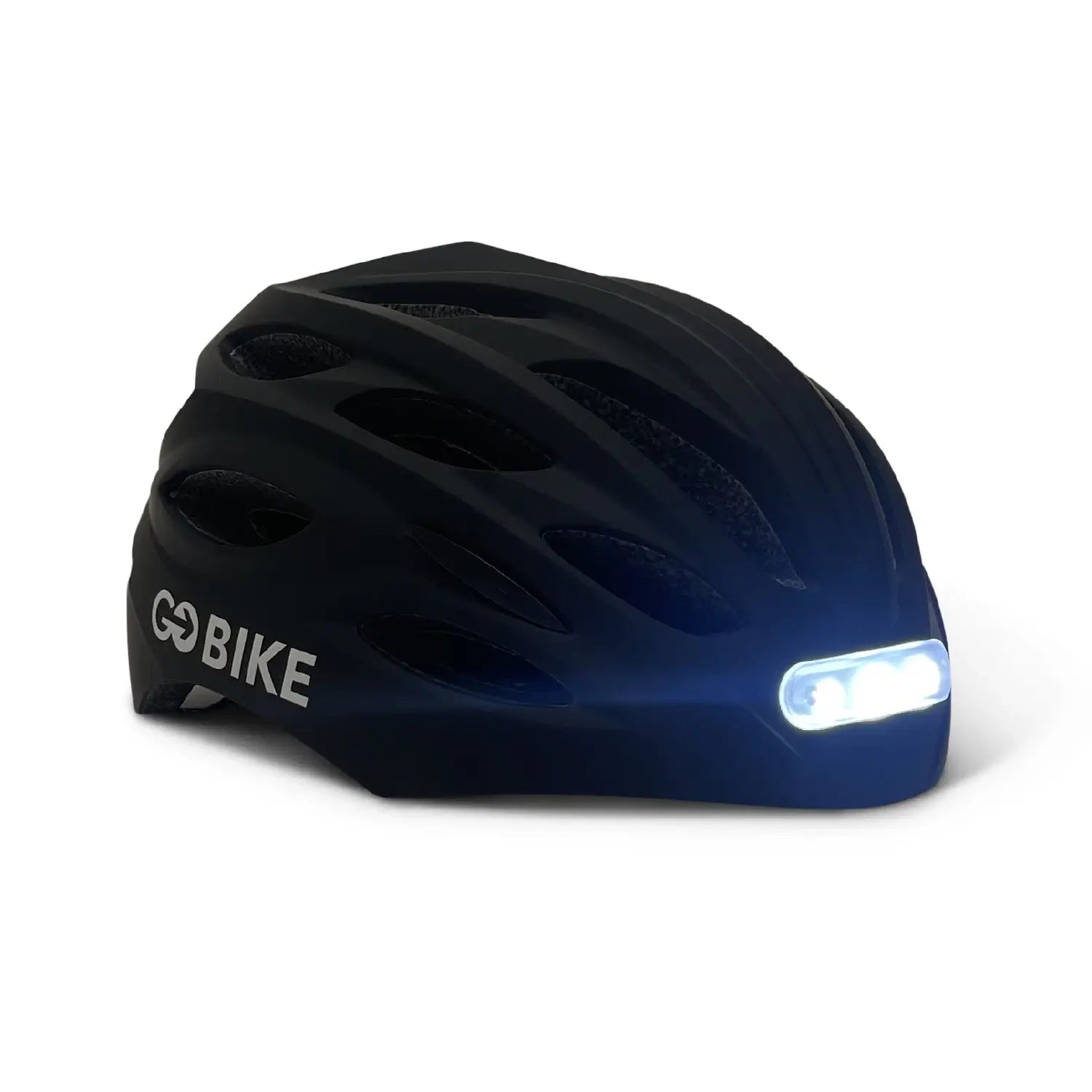 Black GOBIKE Helmet With Safety Warning Light