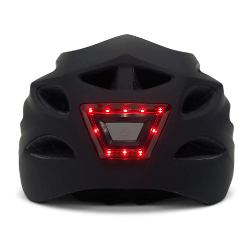 Black GOBIKE Helmet With Safety Warning Light