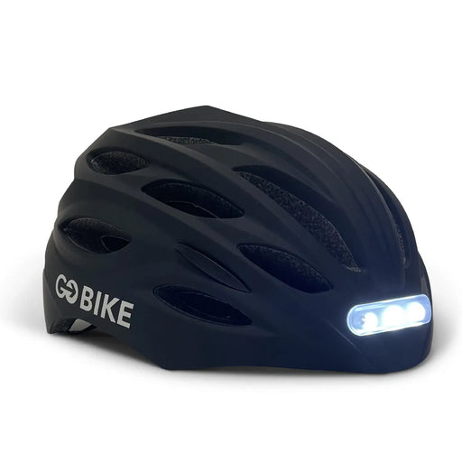 Dark Slate Gray GOBIKE Helmet With Safety Warning Light