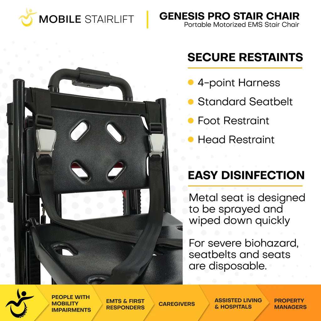 Light Goldenrod Genesis Flex Mobile Stairlift Chair