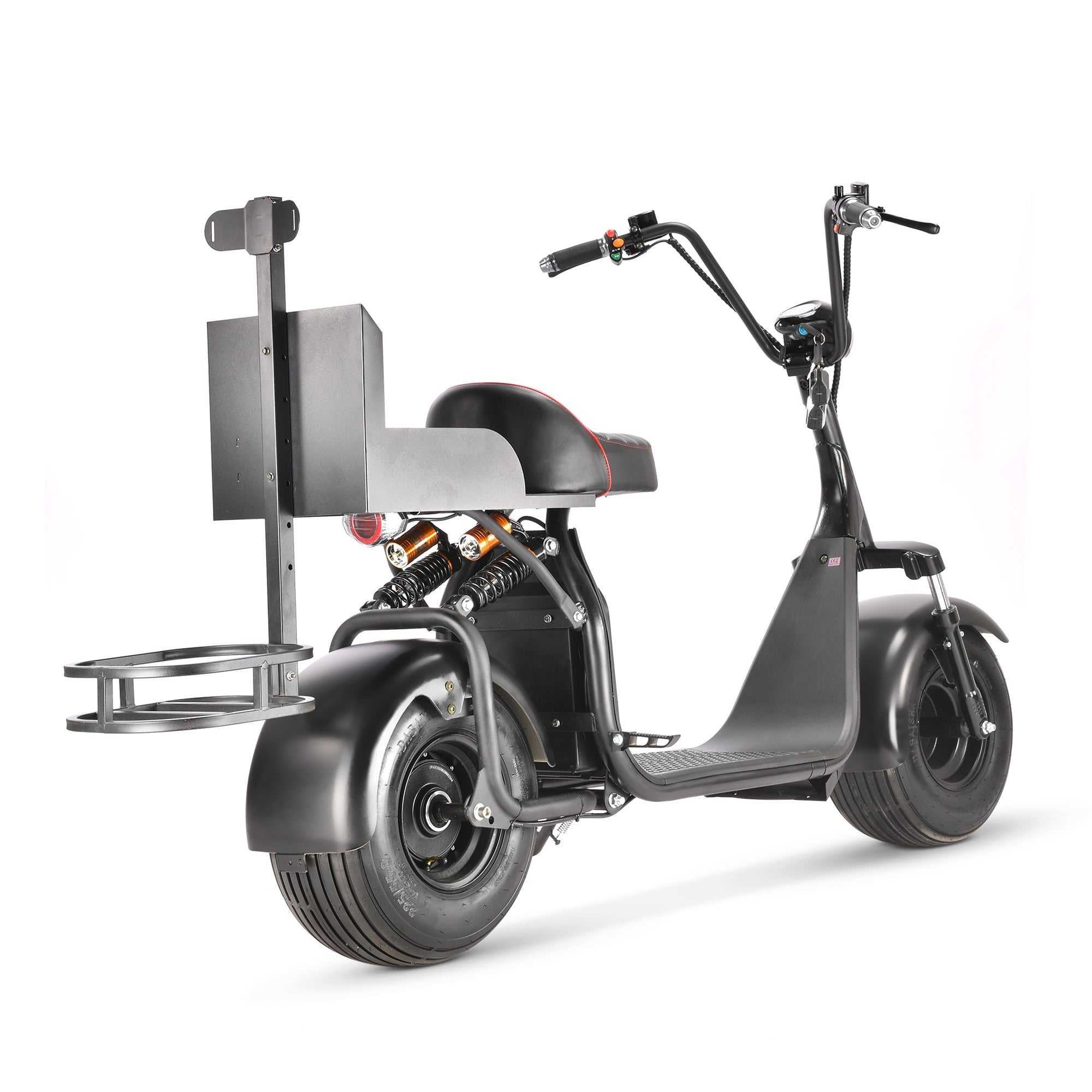 Dark Slate Gray SoverSky X7 Fat Tire Two Wheel Golf Scooter