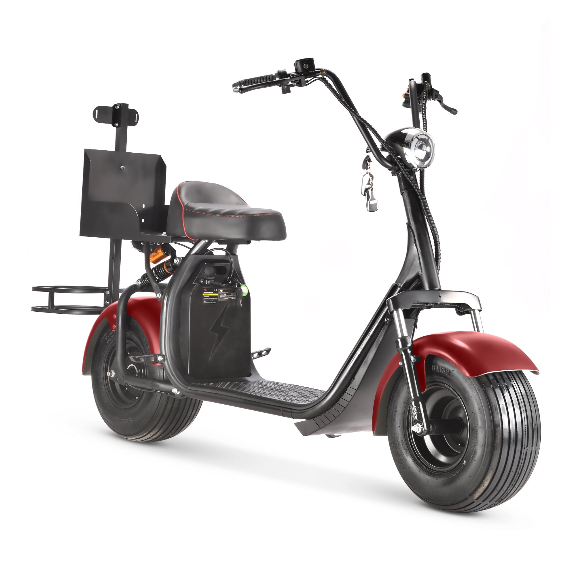 Dark Slate Gray SoverSky X7 Fat Tire Two Wheel Golf Scooter