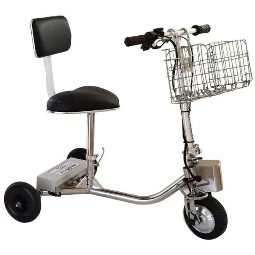 Gray HandyScoot Travel Folding 3-Wheel Mobility Scooter