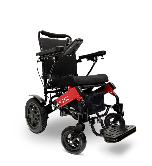 Black ComfyGO Majestic IQ 9000 Standard - Power Wheelchair