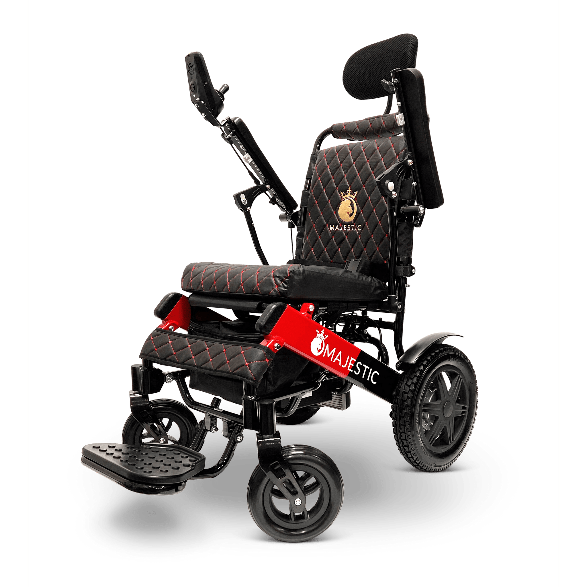 Black ComfyGO Majestic IQ-9000 Auto Reclining - Power Wheelchair