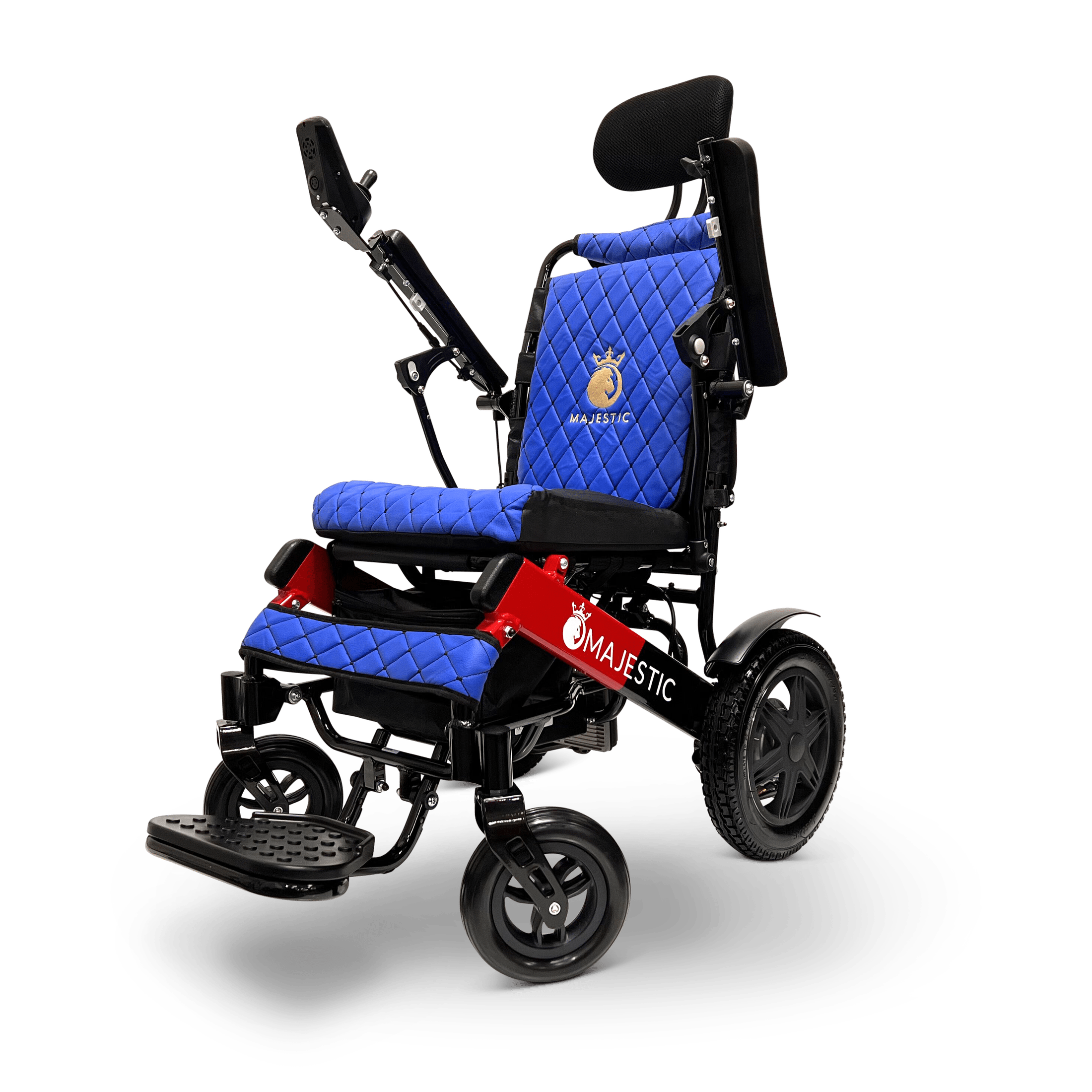 Black ComfyGO Majestic IQ-9000 Auto Reclining - Power Wheelchair