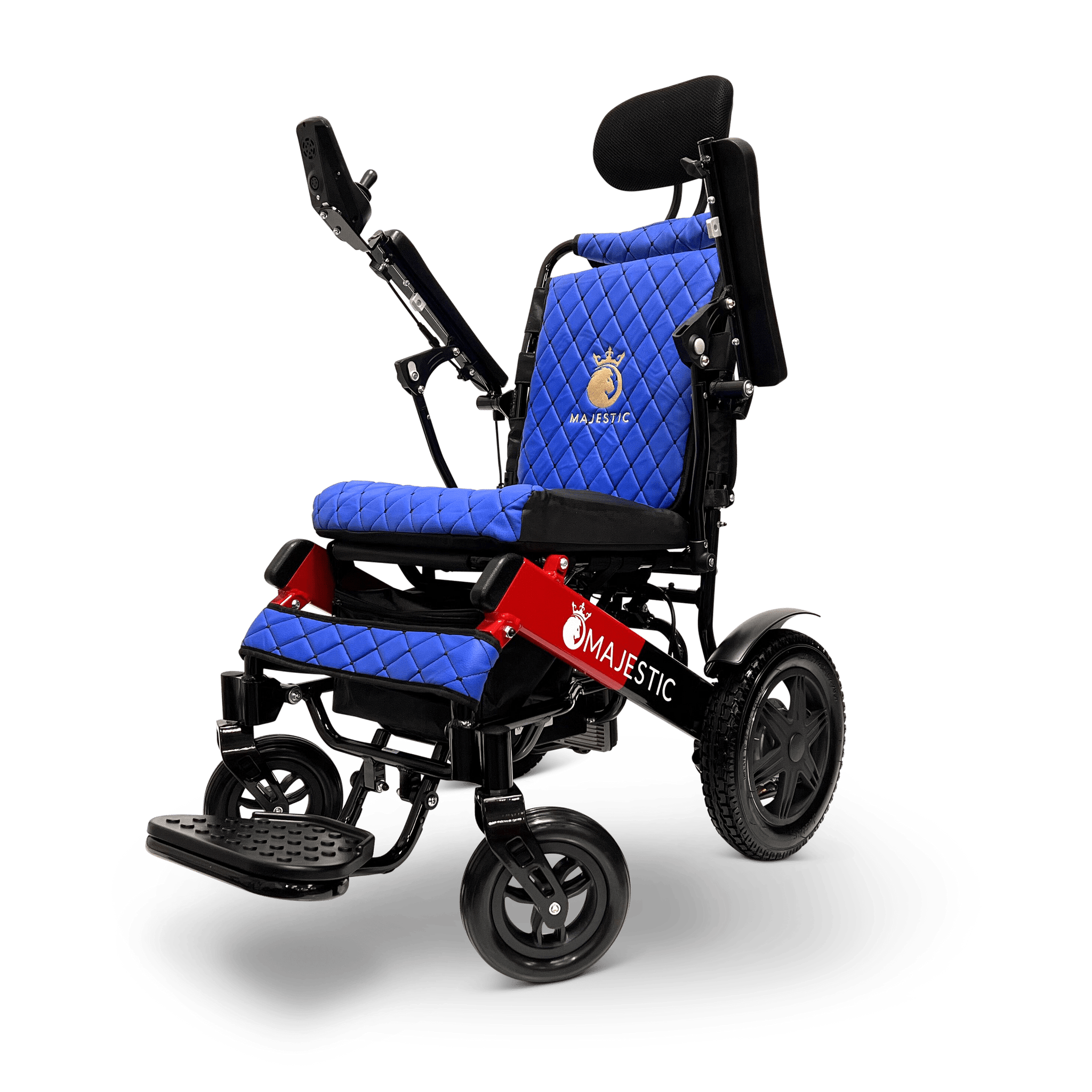 Black ComfyGO Majestic IQ-9000 Auto Reclining - Power Wheelchair