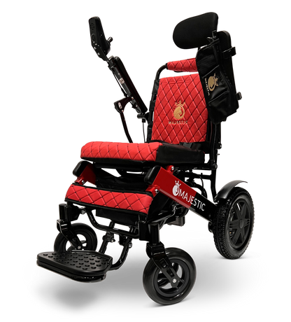 Maroon ComfyGO Majestic IQ-9000 Auto Reclining - Power Wheelchair