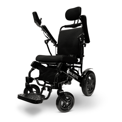 Black ComfyGO Majestic IQ-9000 Auto Reclining - Power Wheelchair