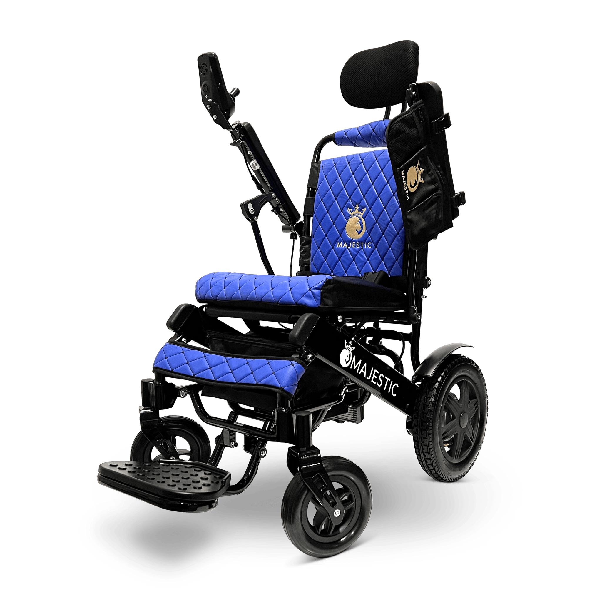 Black ComfyGO Majestic IQ-9000 Auto Reclining - Power Wheelchair