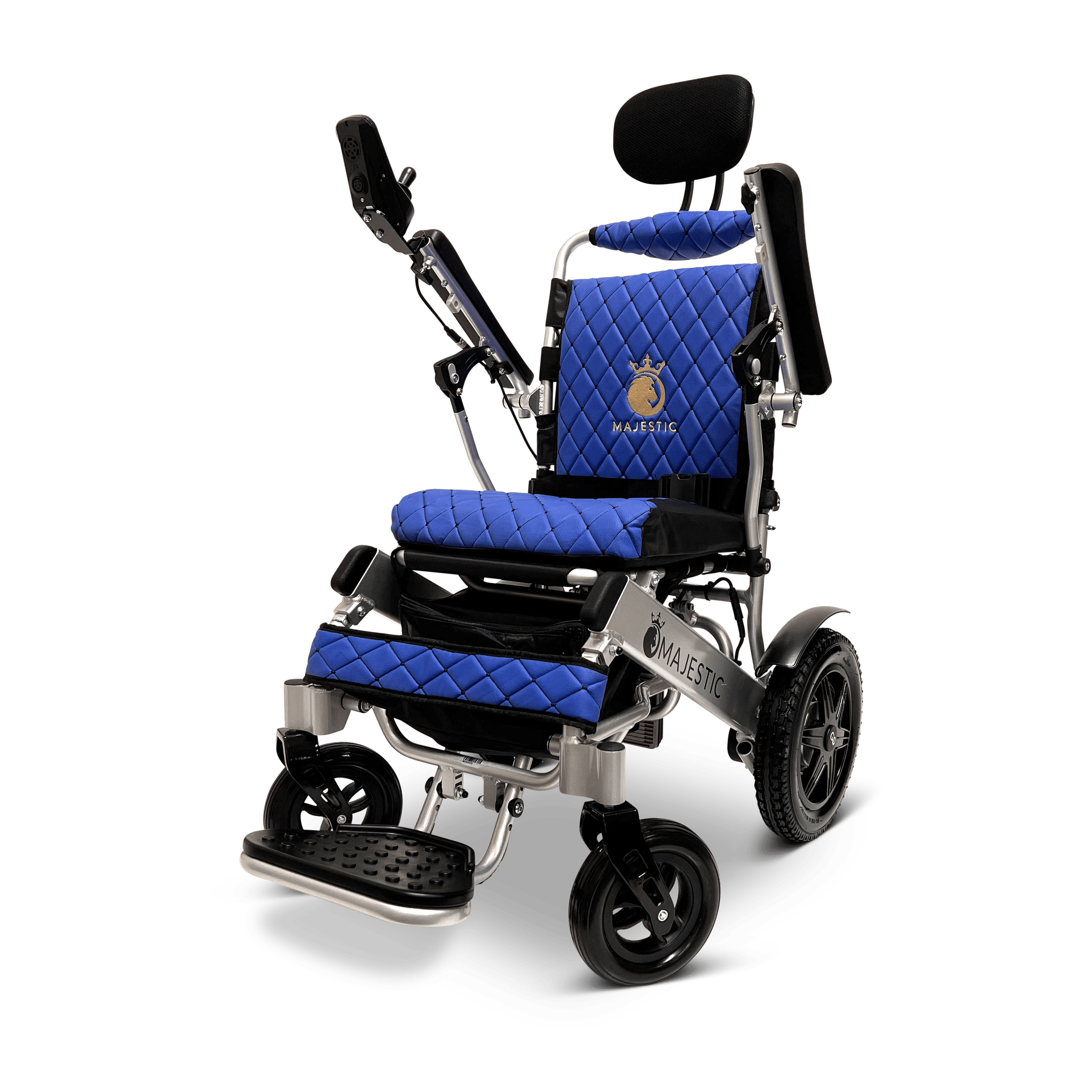 Black ComfyGO Majestic IQ-9000 Auto Reclining - Power Wheelchair