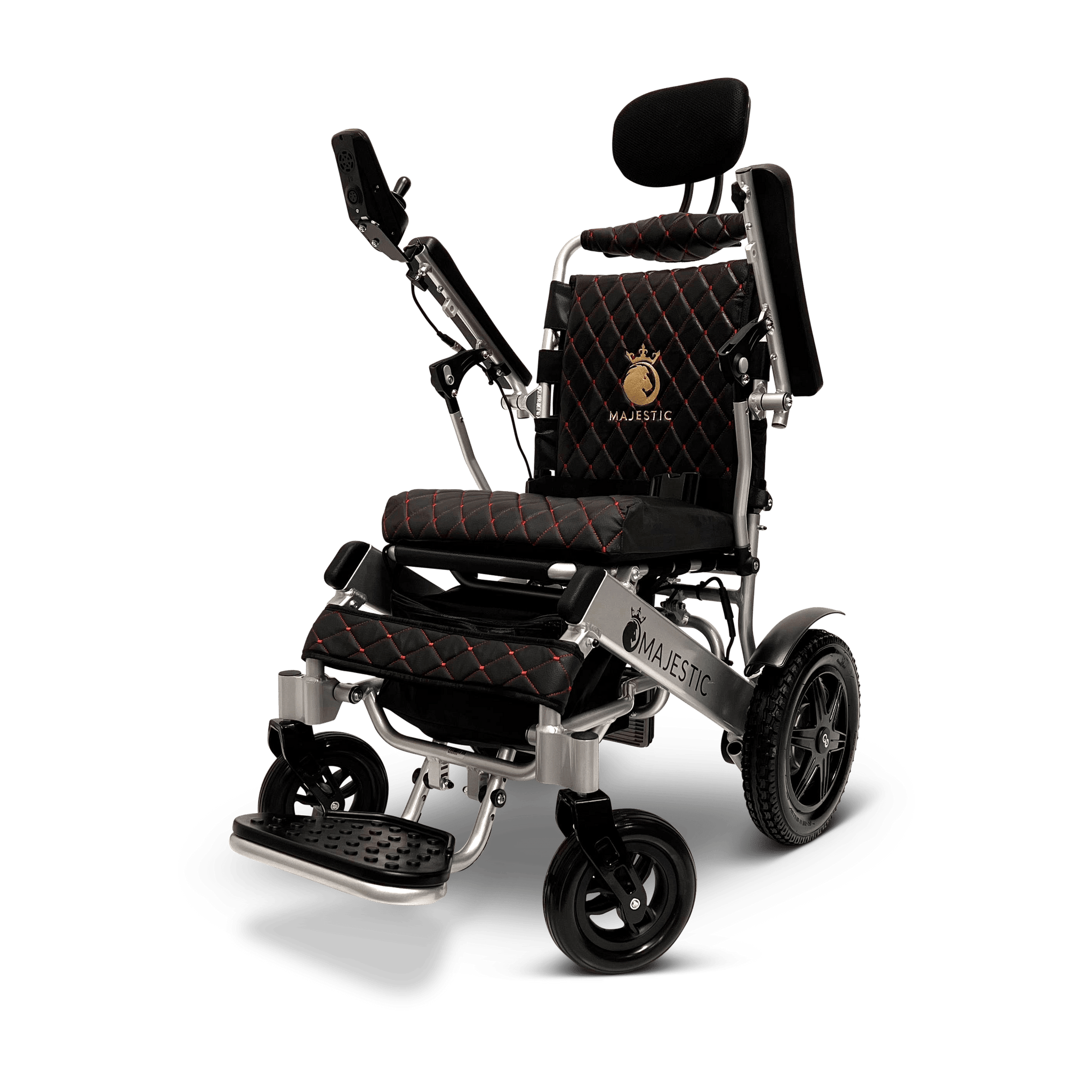 Black ComfyGO Majestic IQ-9000 Auto Reclining - Power Wheelchair