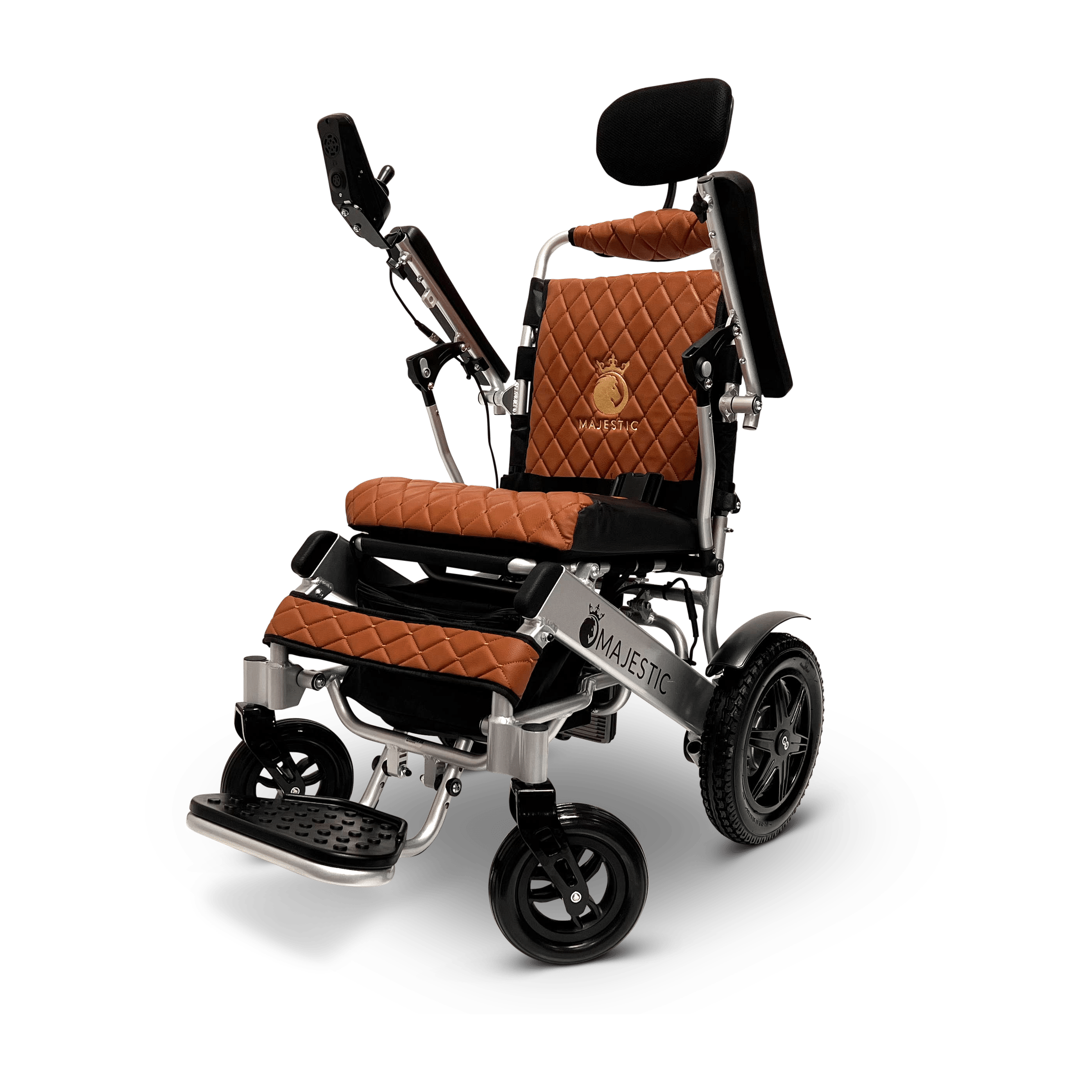 Rosy Brown ComfyGO Majestic IQ-9000 Auto Reclining - Power Wheelchair