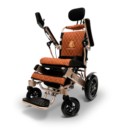 Rosy Brown ComfyGO Majestic IQ-9000 Auto Reclining - Power Wheelchair